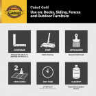 Cabot Gold Exterior Stain, 3470 Sun-Drenched Oak, 1 Qt. Image 3