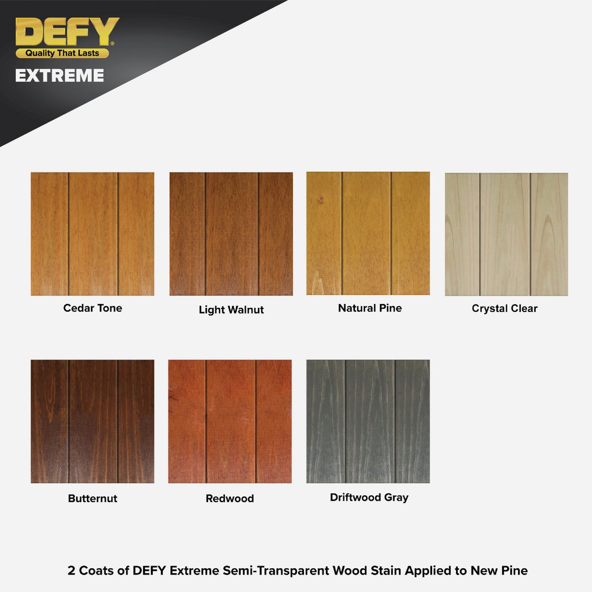 DEFY Extreme Semi-Transparent Exterior Wood Stain, Natural Pine, 5 Gal. Image 2
