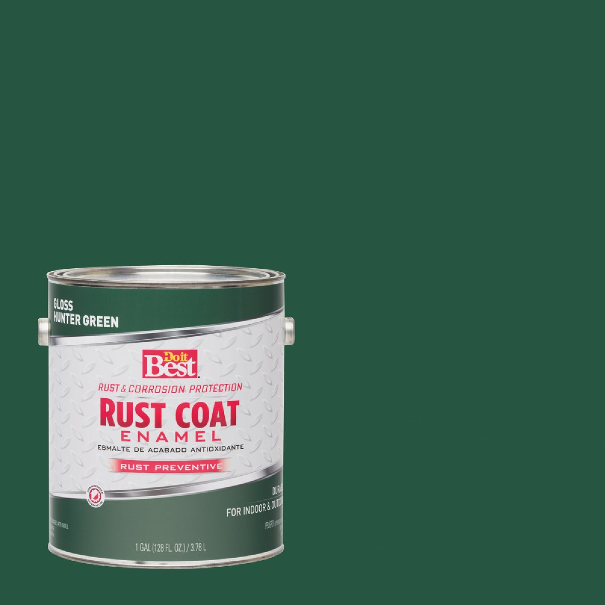 Do it Best Rust Coat Oil-Based Gloss Enamel, Hunter Green, 1 Gal. Image 1