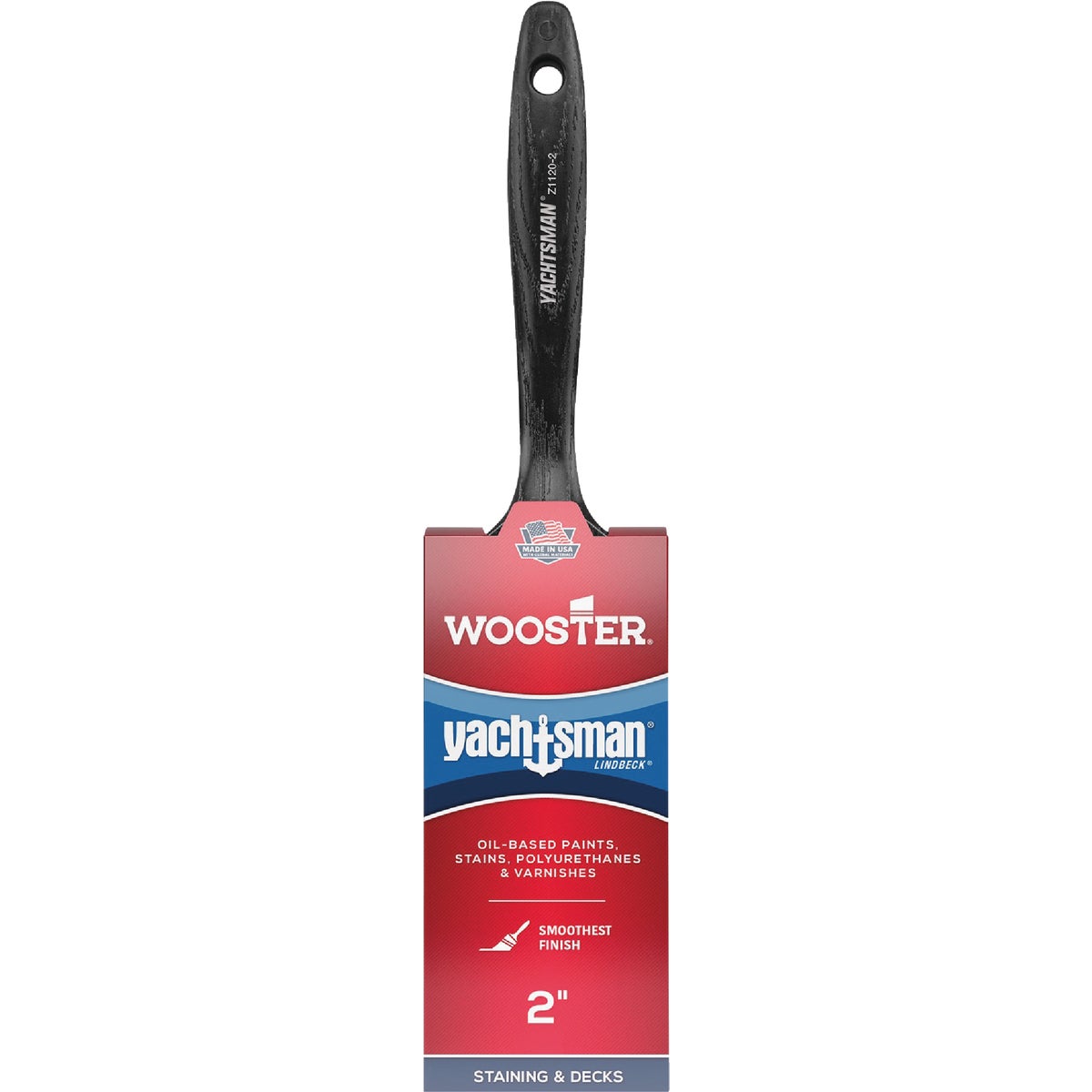 Wooster Yachtsman Varnish 2 In. Flat Paint Brush Image 1