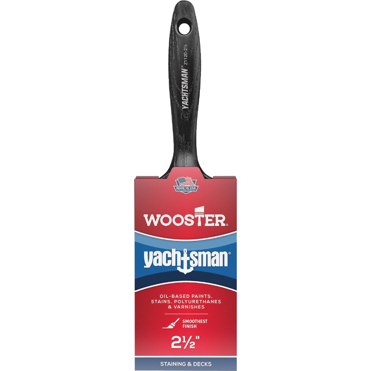 Wooster Yachtsman Varnish 2-1/2 In. Flat Paint Brush Image 1