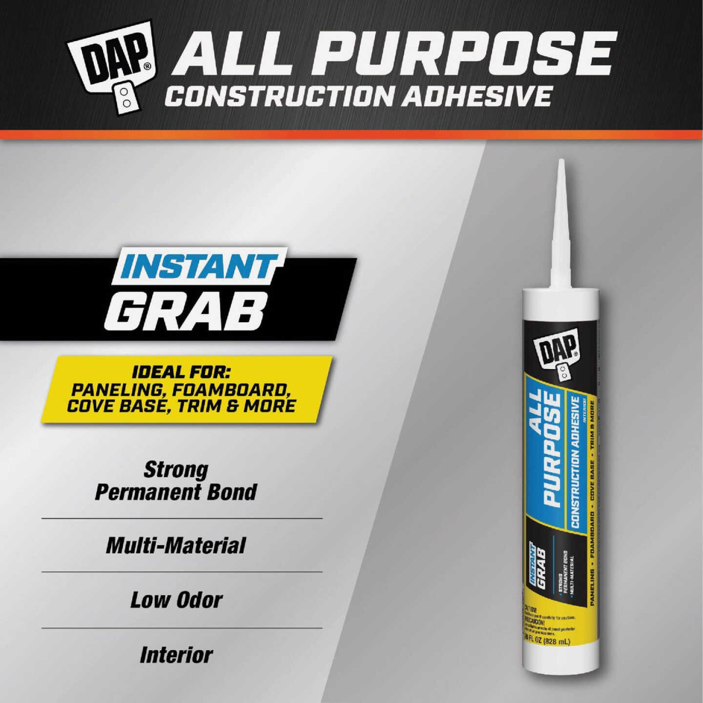 DAP 28 Oz. All Purpose Construction Adhesive Image 2