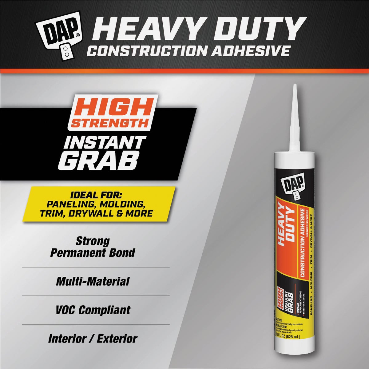 DAP 28 Oz. Heavy Duty Construction Adhesive Image 2