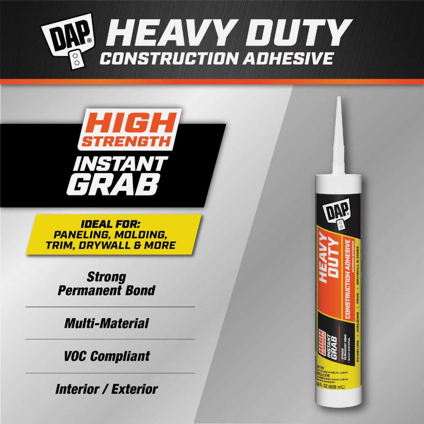 DAP 28 Oz. Heavy Duty Construction Adhesive Image 2