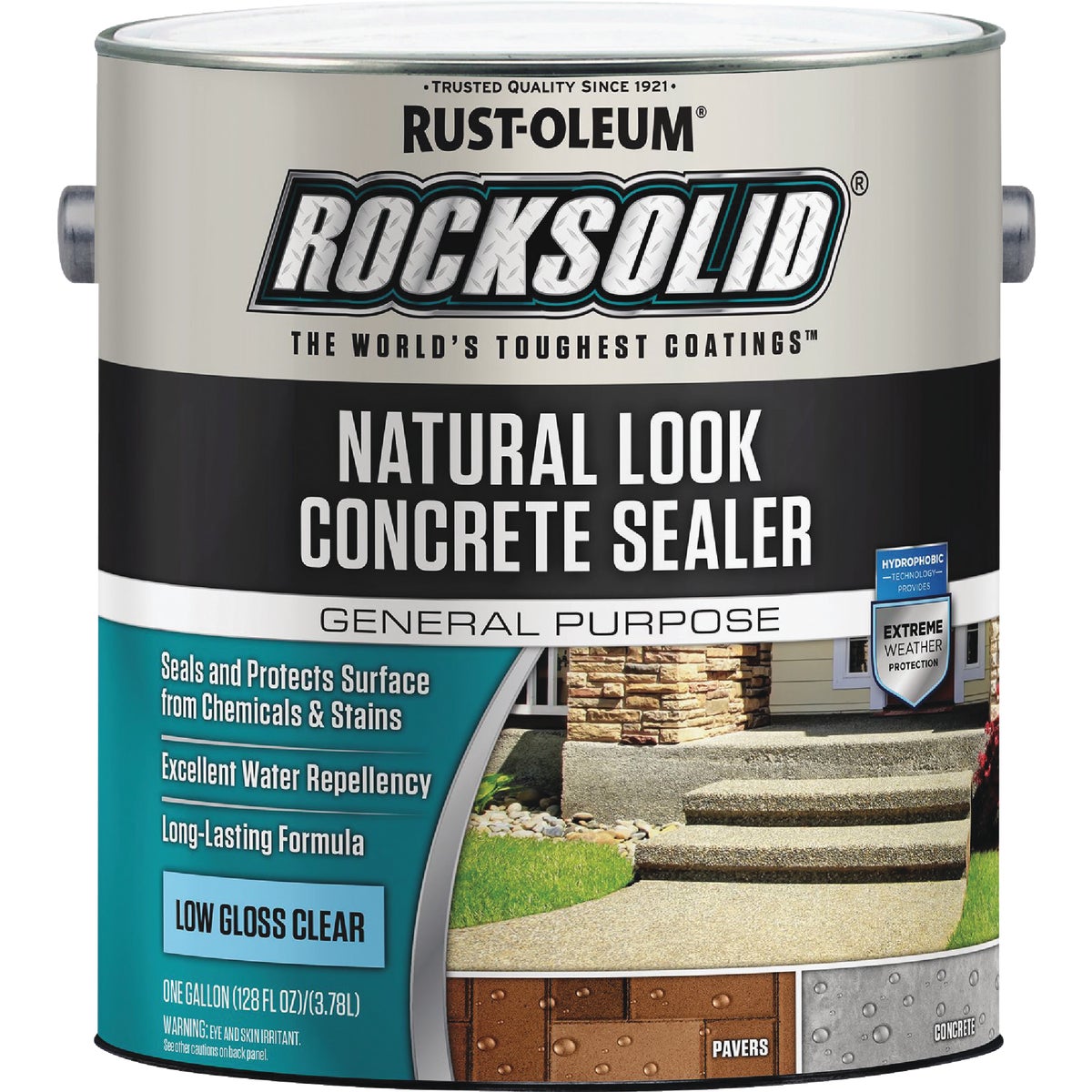 Rust-Oleum RockSolid Natural Look Concrete Sealer, 1 Gal., Clear Image 2