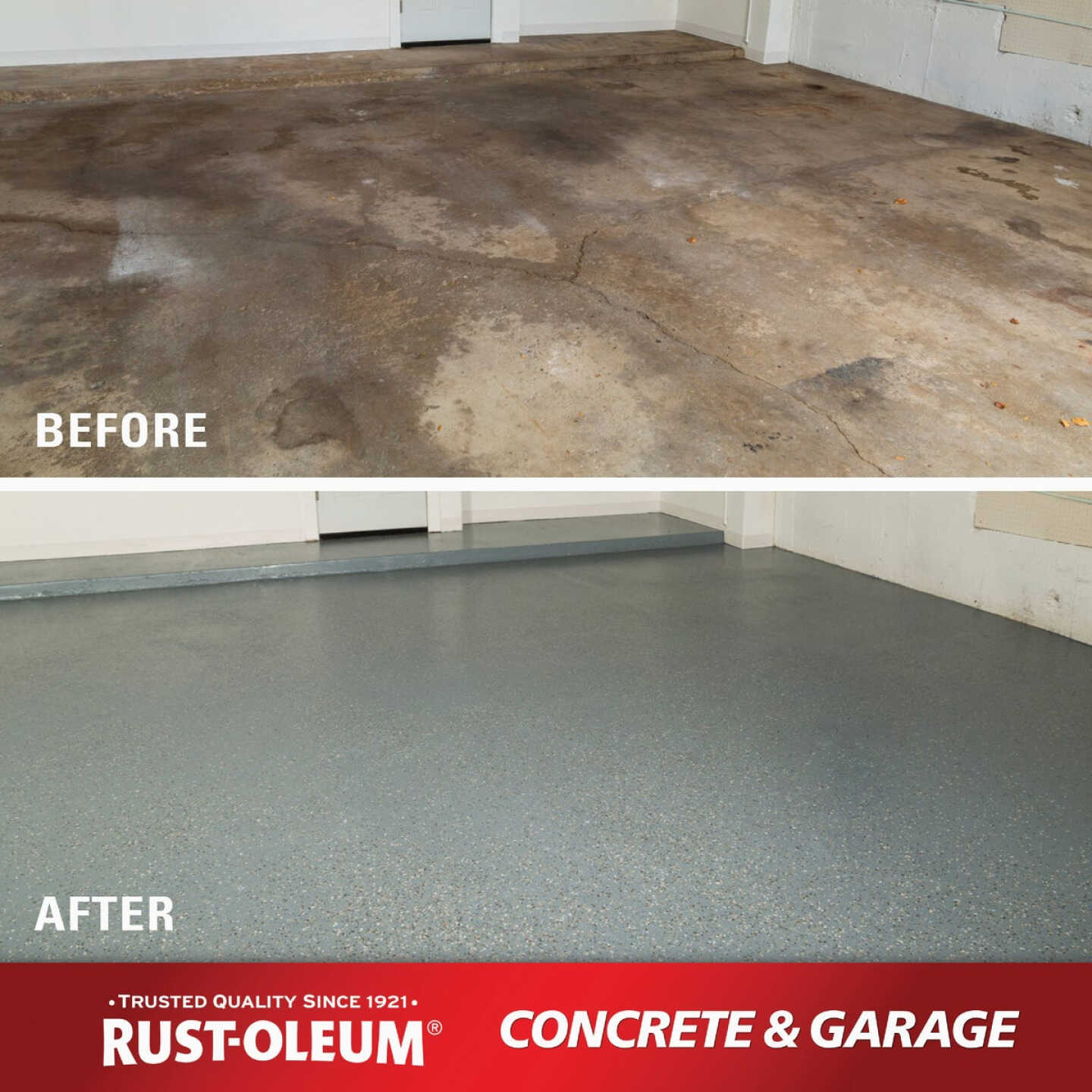 Rust-Oleum Concrete & Garage Floor Paint & Primer, 1 Gal., Armor Gray Image 3