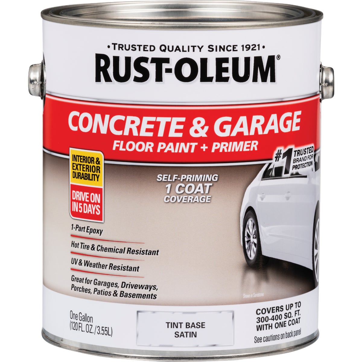 Rust-Oleum Concrete & Garage Floor Paint & Primer, 1 Gal., Tint Base Image 7