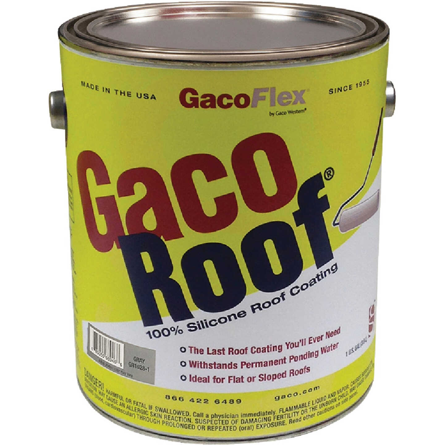GacoRoof Silicone Roof Coating, Gray, 1 Gal. Image 1