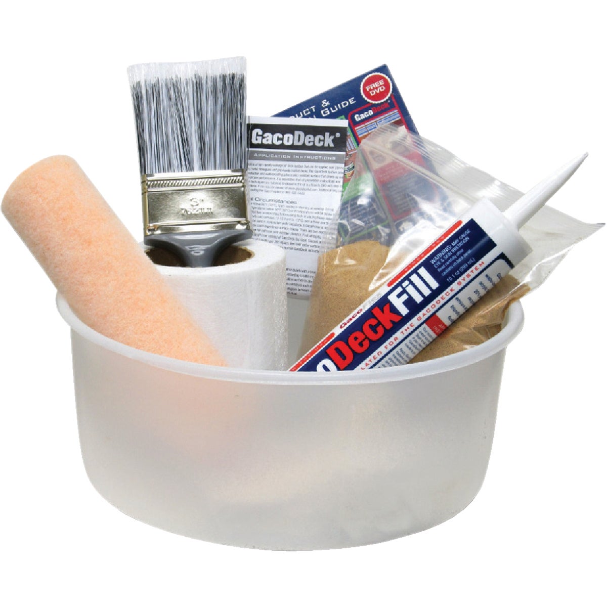 GacoDeck Pewter Elastomeric Deck Coating, 3.5 Gal. Kit Image 2