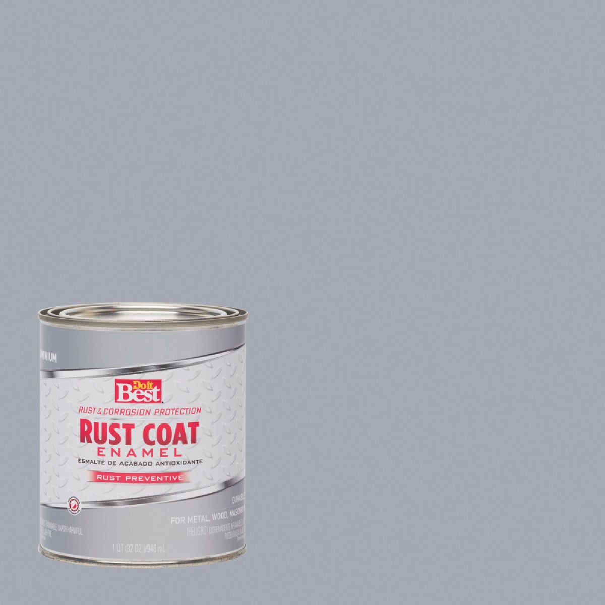 Do it Best Rust Coat Oil-Based Gloss Enamel, Aluminum, 1 Qt. Image 1