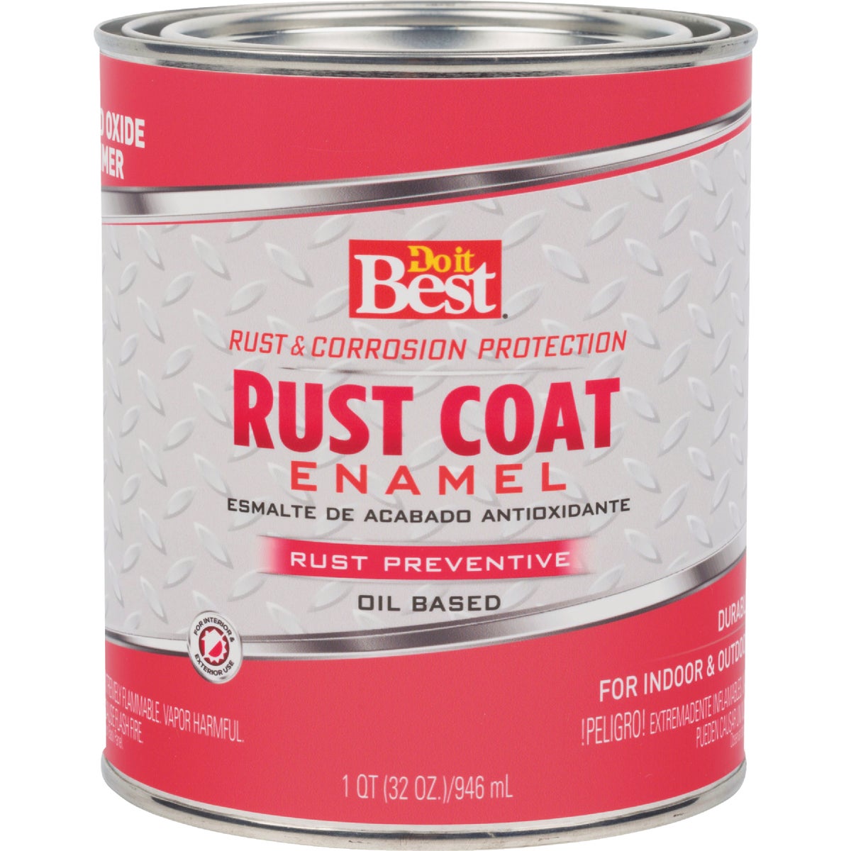 Do it Best Rust Coat Enamel Primer, Red Oxide, 1 Qt. Image 2