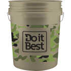 Do it Best 5 Gal. White Bucket with Camo Logo Image 1