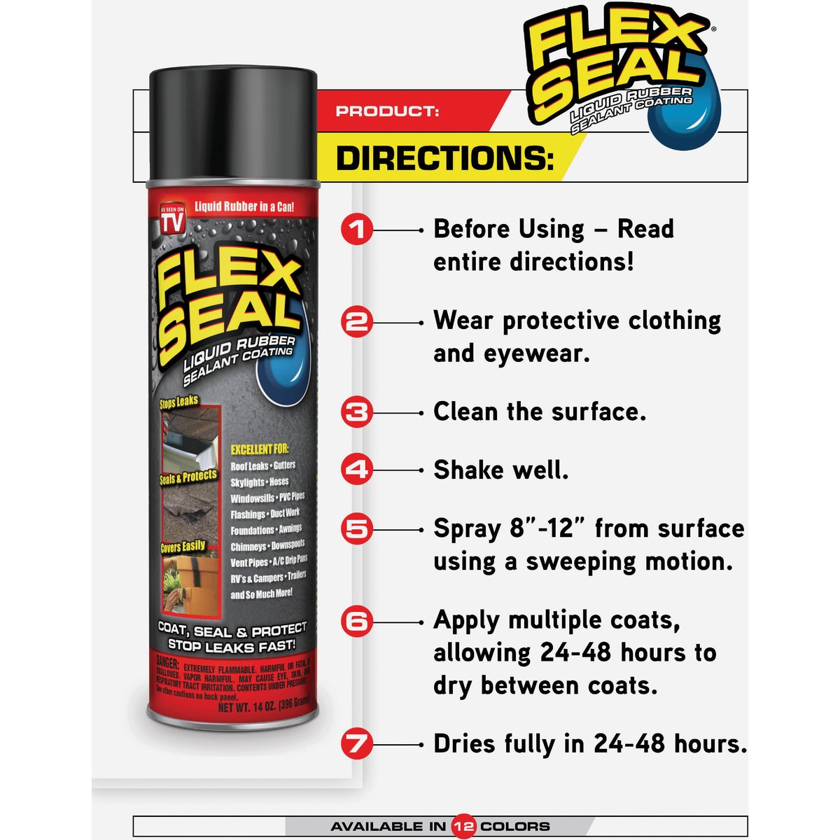 FLEX SEAL 14 Oz. Spray Rubber Sealant, Almond Image 6