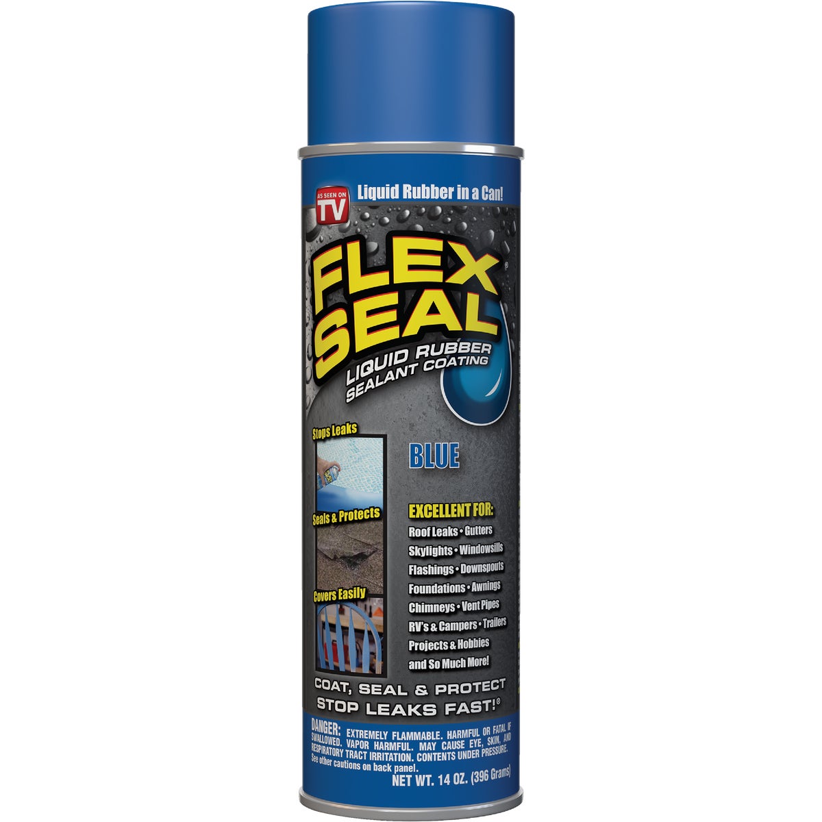 FLEX SEAL 14 Oz. Spray Rubber Sealant, Blue