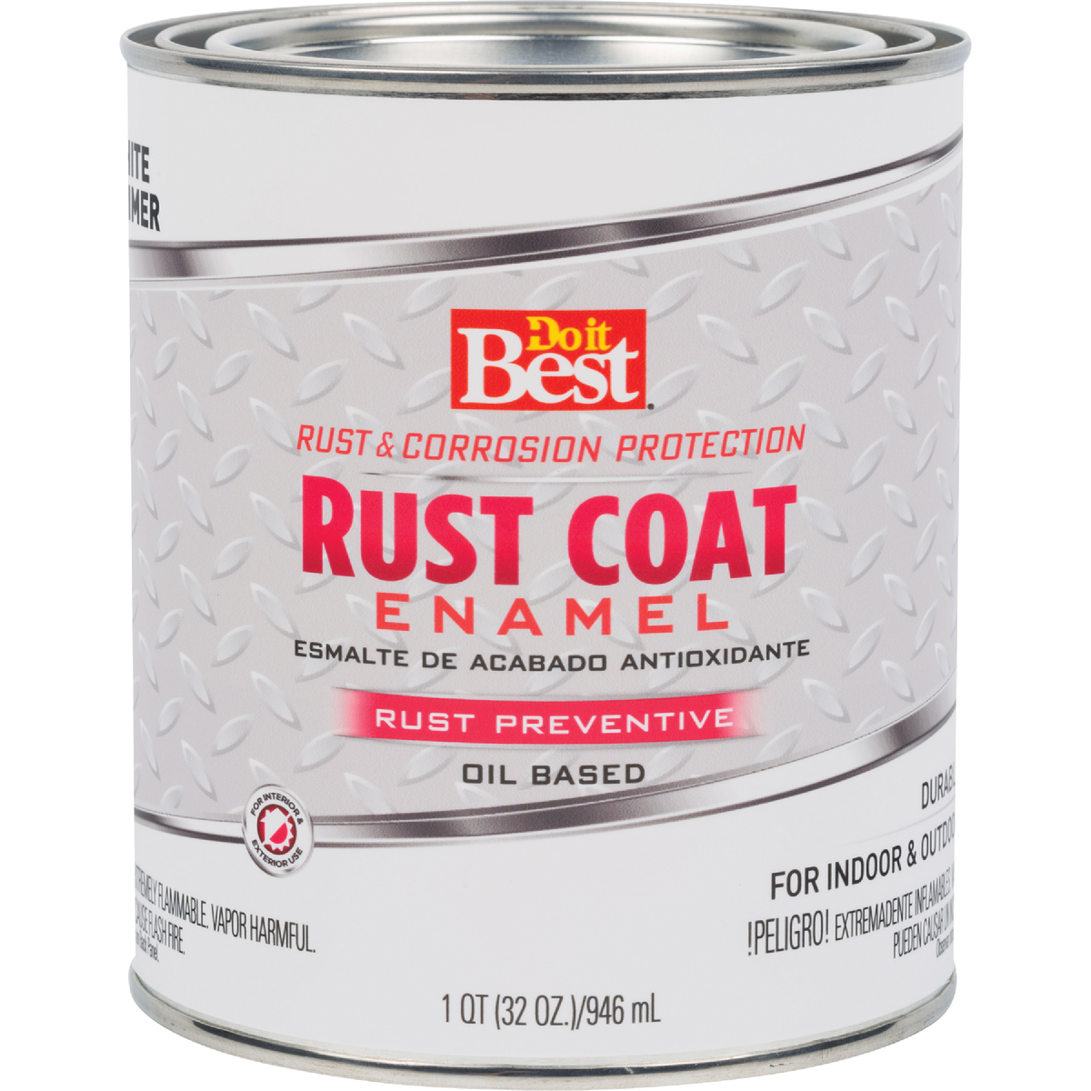 Do it Best Rust Coat Enamel Primer, White, 1 Qt.