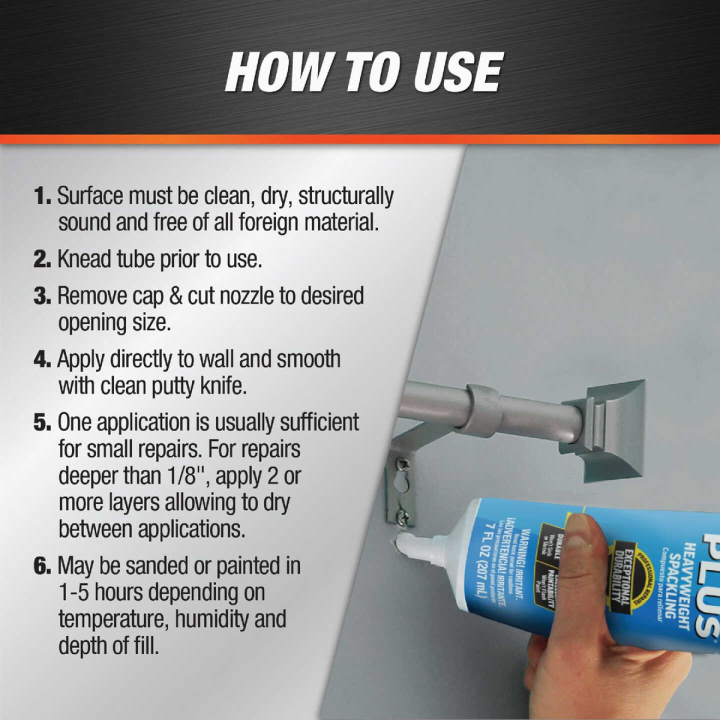 DAP ALEX PLUS 7 Oz. Professional Latex Spackling Image 2