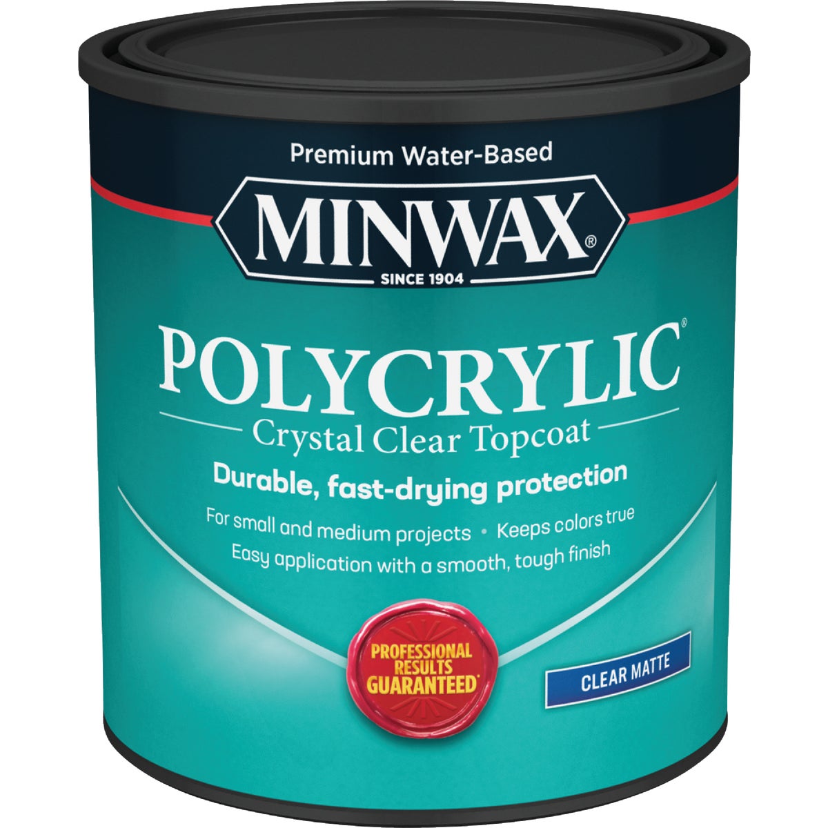 Minwax Polycrylic 1 Qt. Matte Water Based Protective Finish Image 1