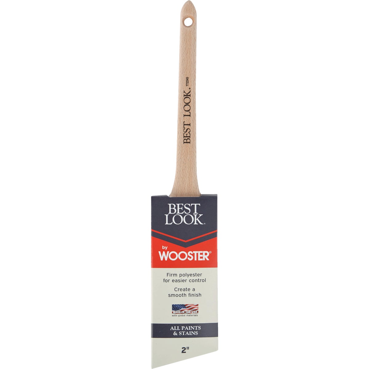 Best Look By Wooster 2 In. Thin Angle Sash Paint Brush Image 2