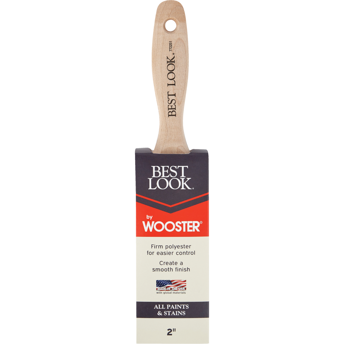 Best Look By Wooster 2 In. Flat Paint Brush Image 2