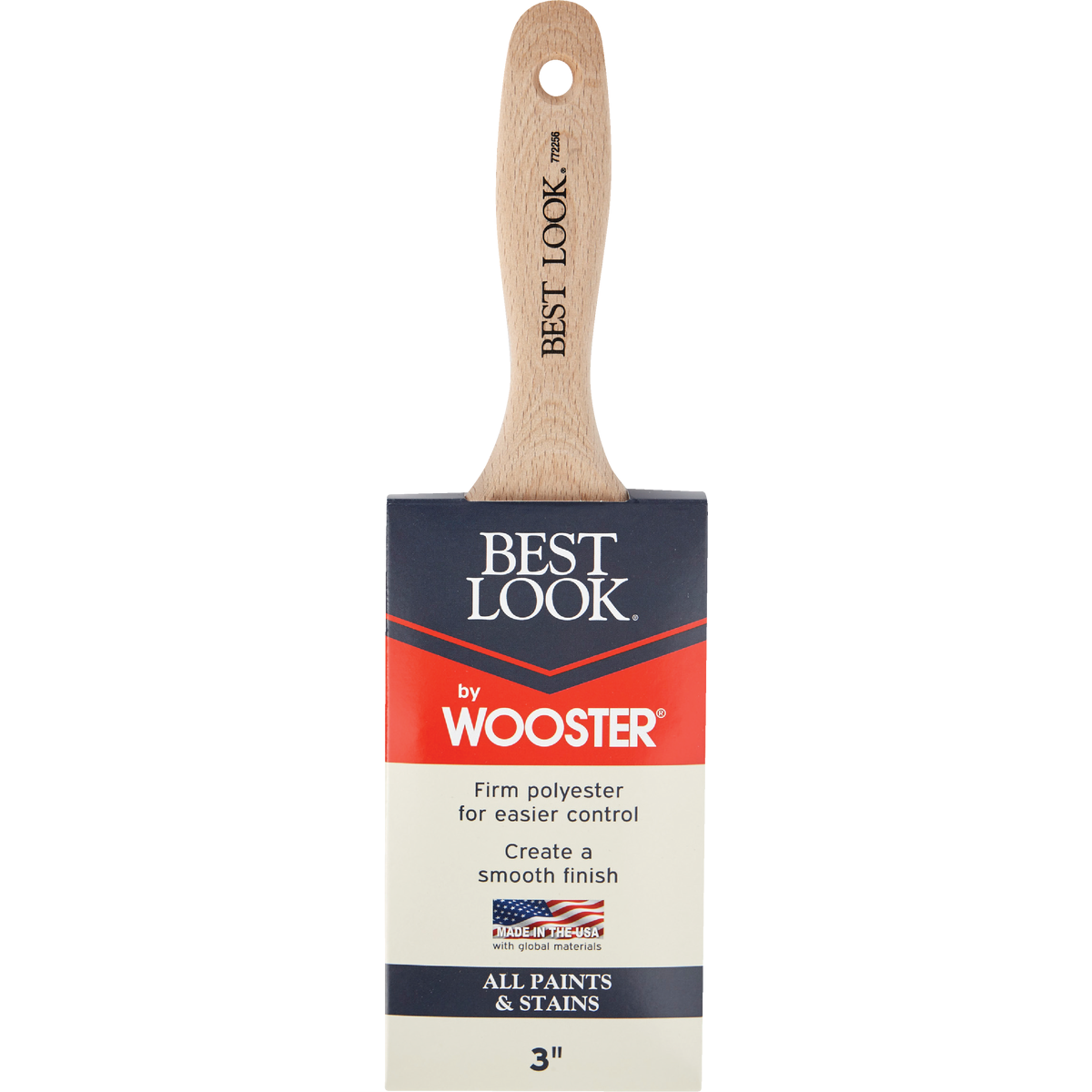 Best Look By Wooster 3 In. Flat Paint Brush Image 2