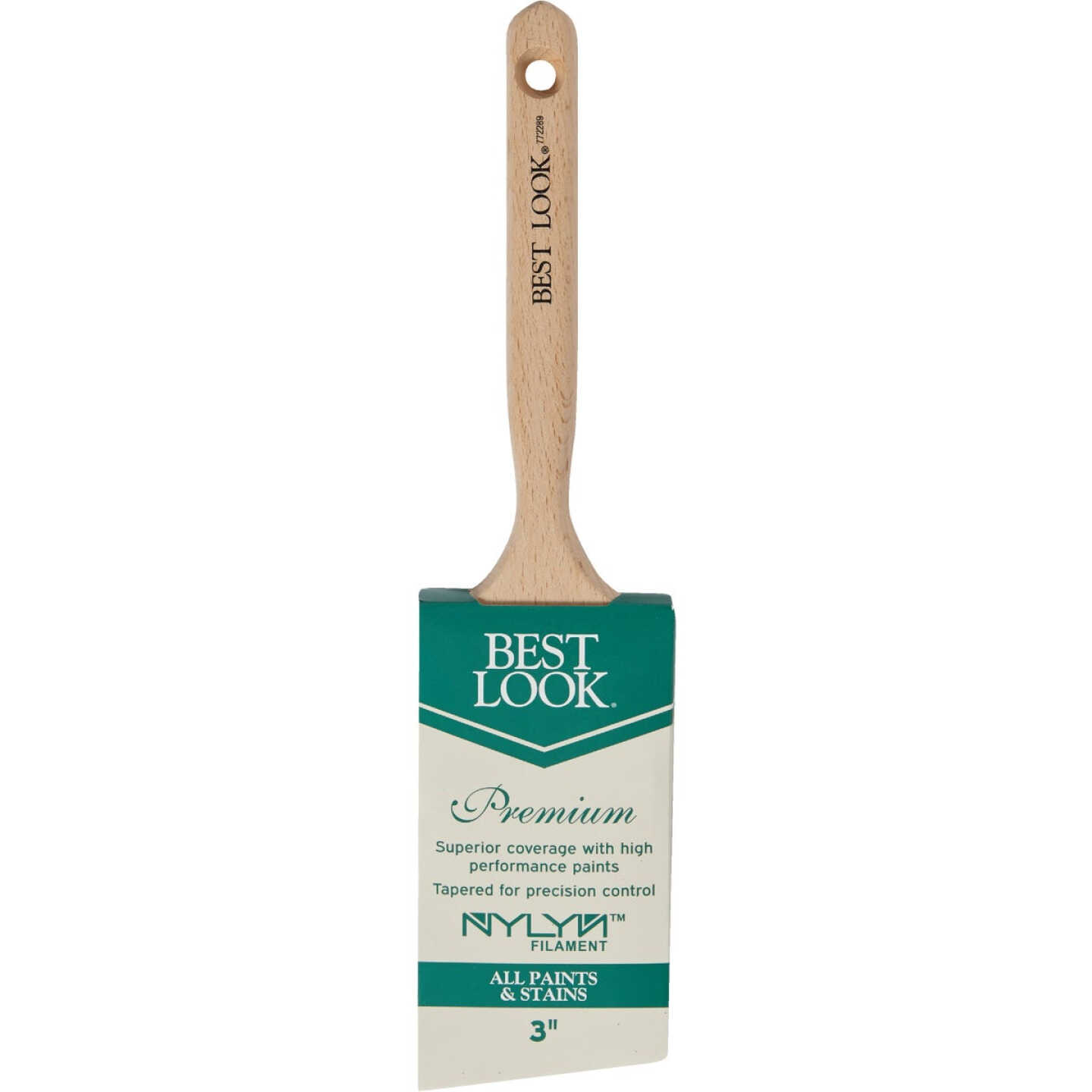 Best Look Premium 3 In. Angle Nylyn Paint Brush Image 2