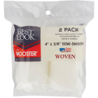 Best Look By Wooster 4 In. x 3/8 In. Woven Fabric Roller Cover (2-Pack) Image 2
