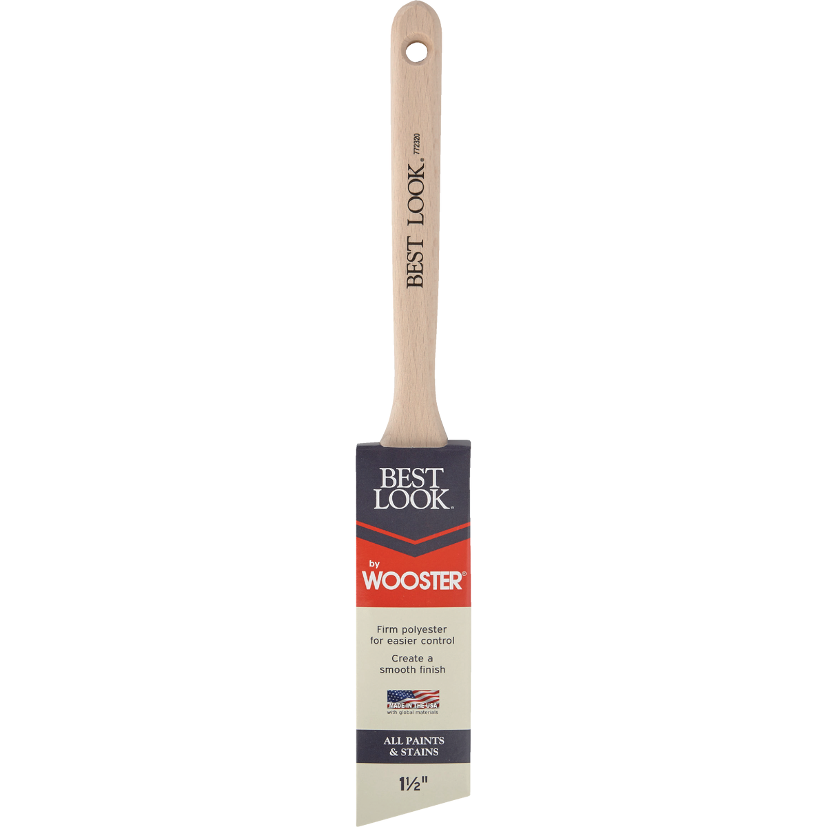Best Look By Wooster 1-1/2 In. Angle Sash Paint Brush  Image 2