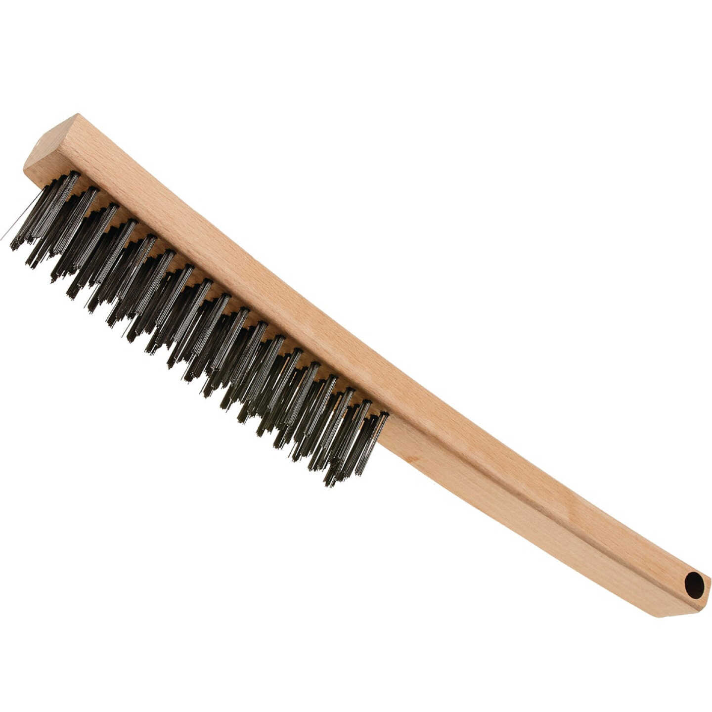 Best Look 1 In. x 14 In. Long Wood Handle Wire Brush Image 1
