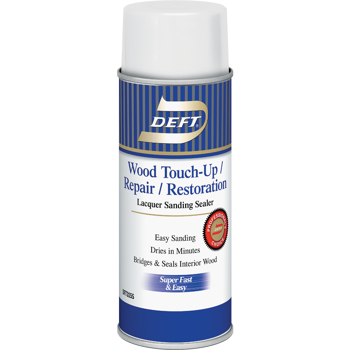 Deft VOC Compliant Lacquer Sanding Sealer Spray, 12 Oz.