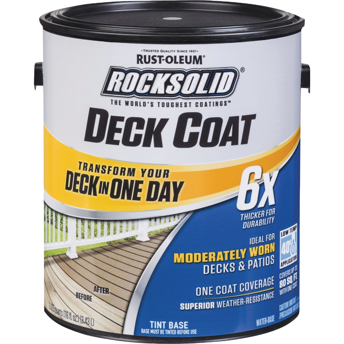 Rust-Oleum RockSolid Tint Base Deck Coat, 1 Gal.  Image 6