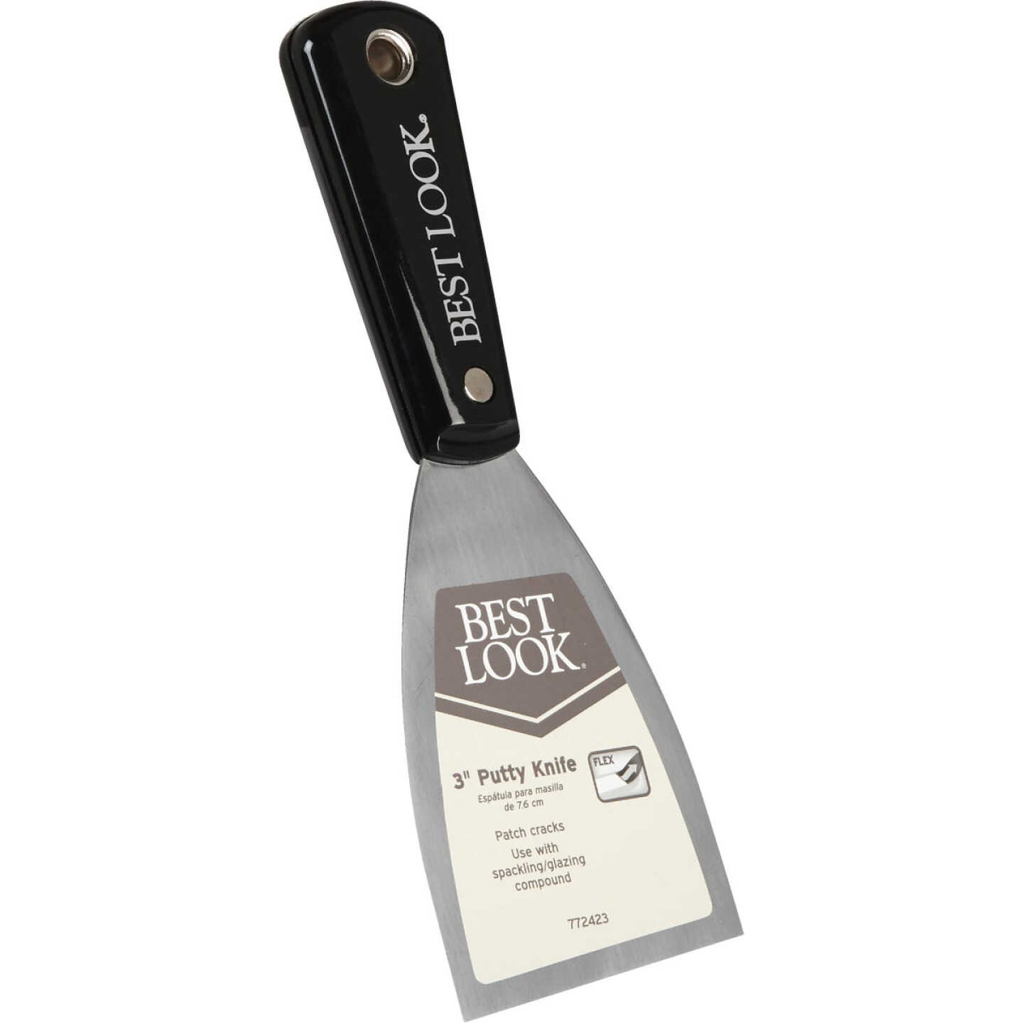 Master Painter 3 In. Flex Ergonomic Grip Putty Knife Image 1