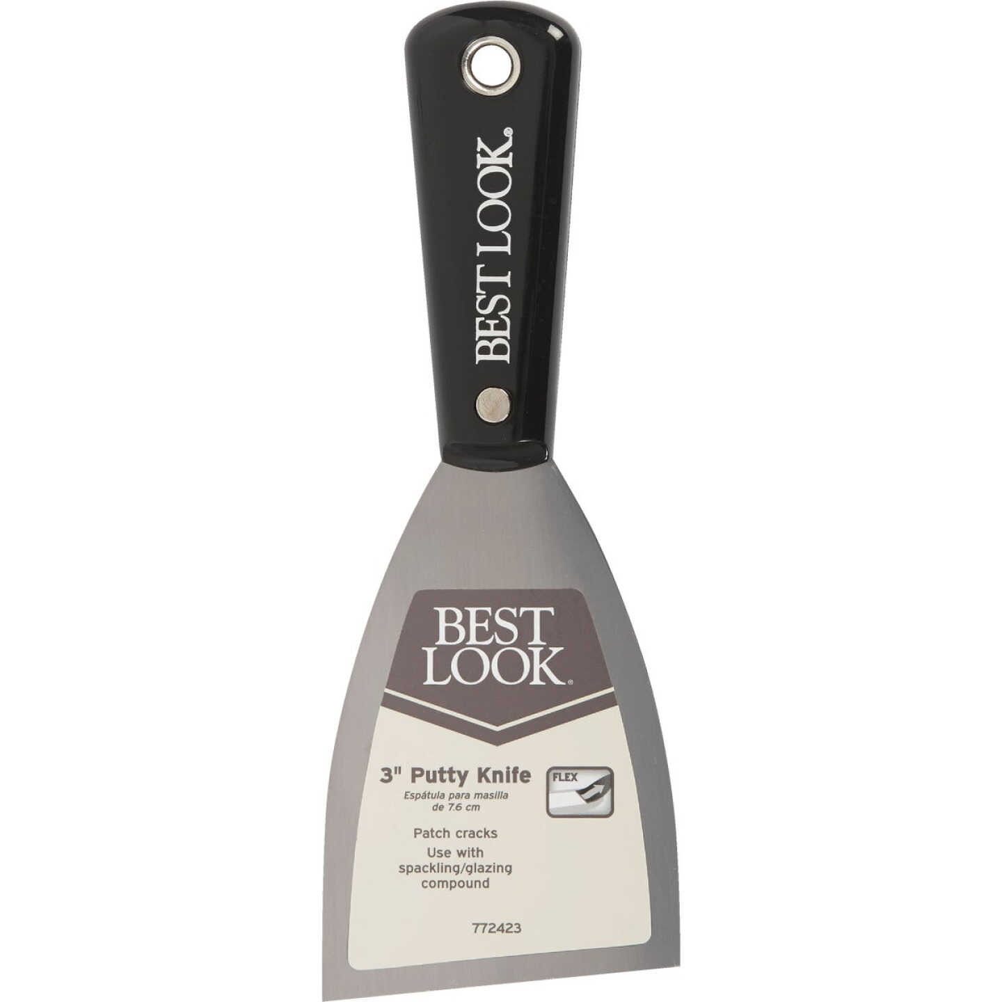 Master Painter 3 In. Flex Ergonomic Grip Putty Knife Image 2