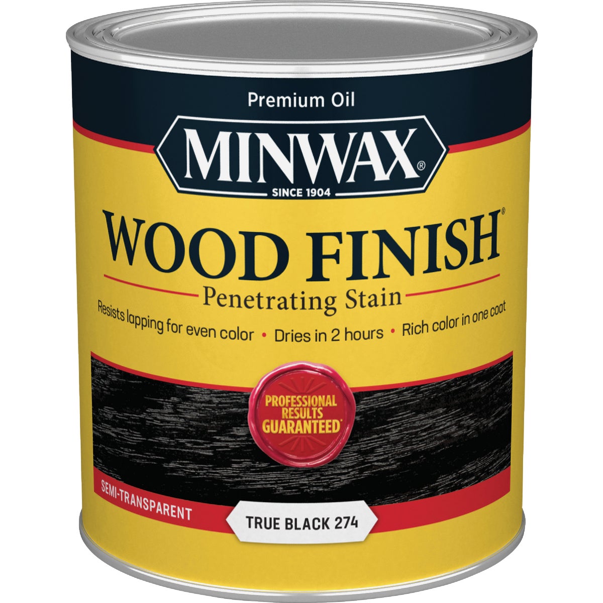 Minwax Wood Finish Penetrating Stain, True Black, 1 Qt. Image 7