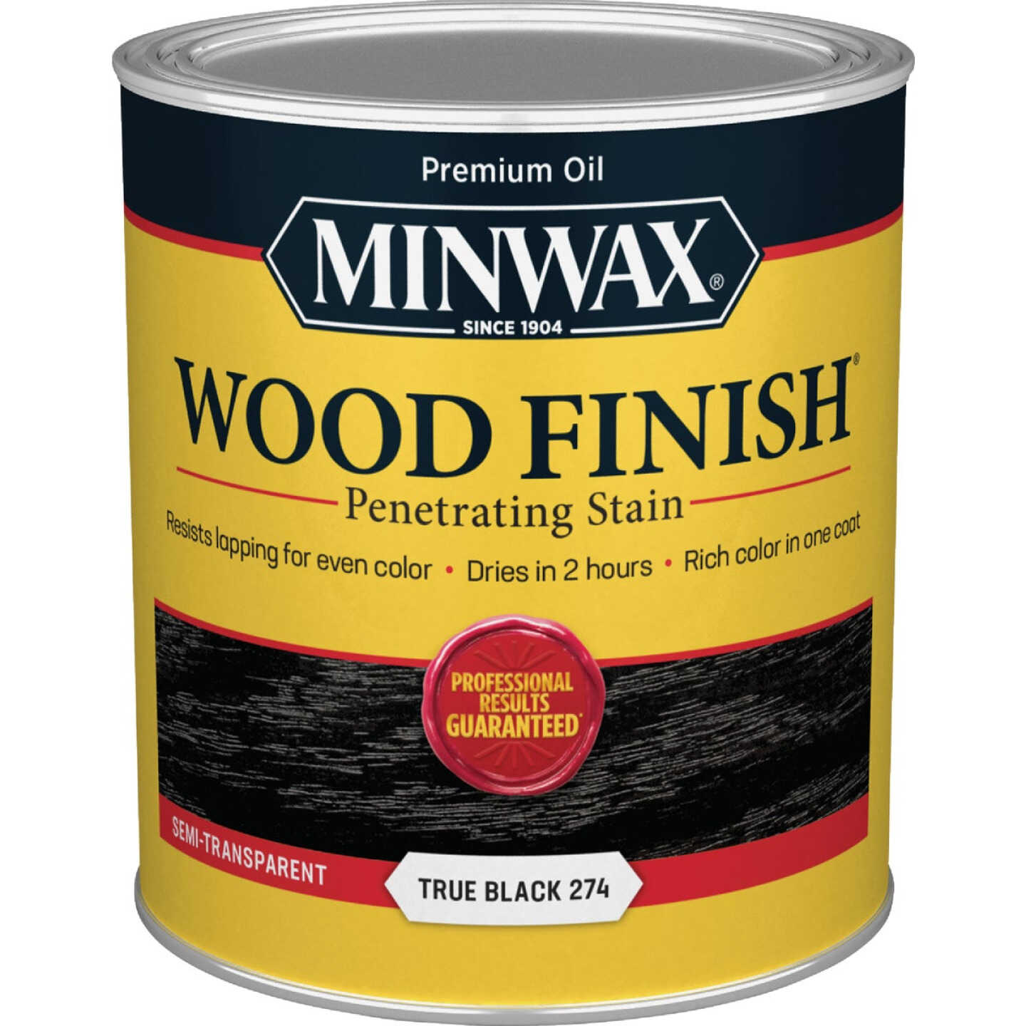 Minwax Wood Finish Penetrating Stain, True Black, 1 Qt. Image 7