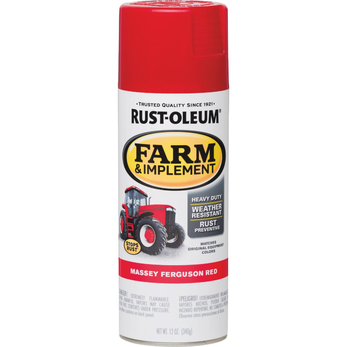 Rust-Oleum 12 Oz. Massey Ferguson Red Farm & Implement Spray Paint Image 3