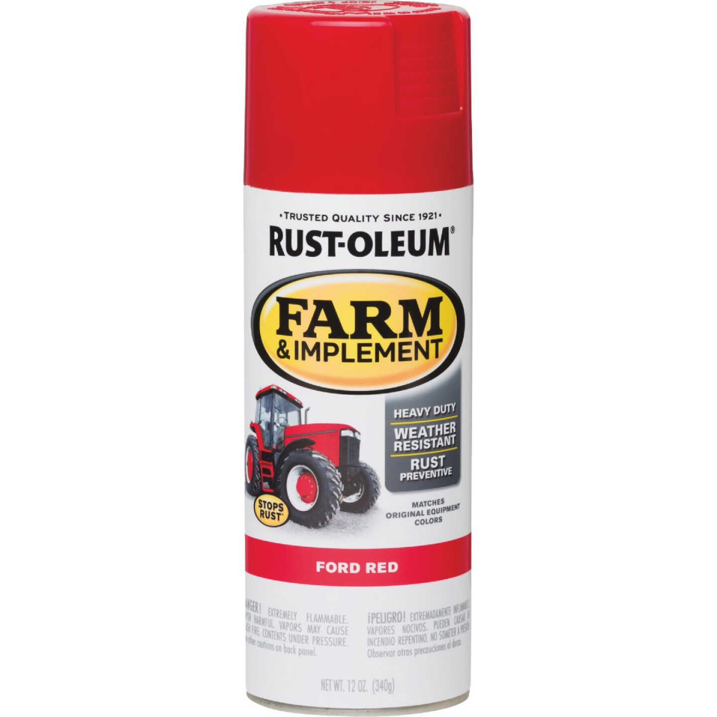 Rust-Oleum 12 Oz. Ford Red Farm & Implement Spray Paint Image 3