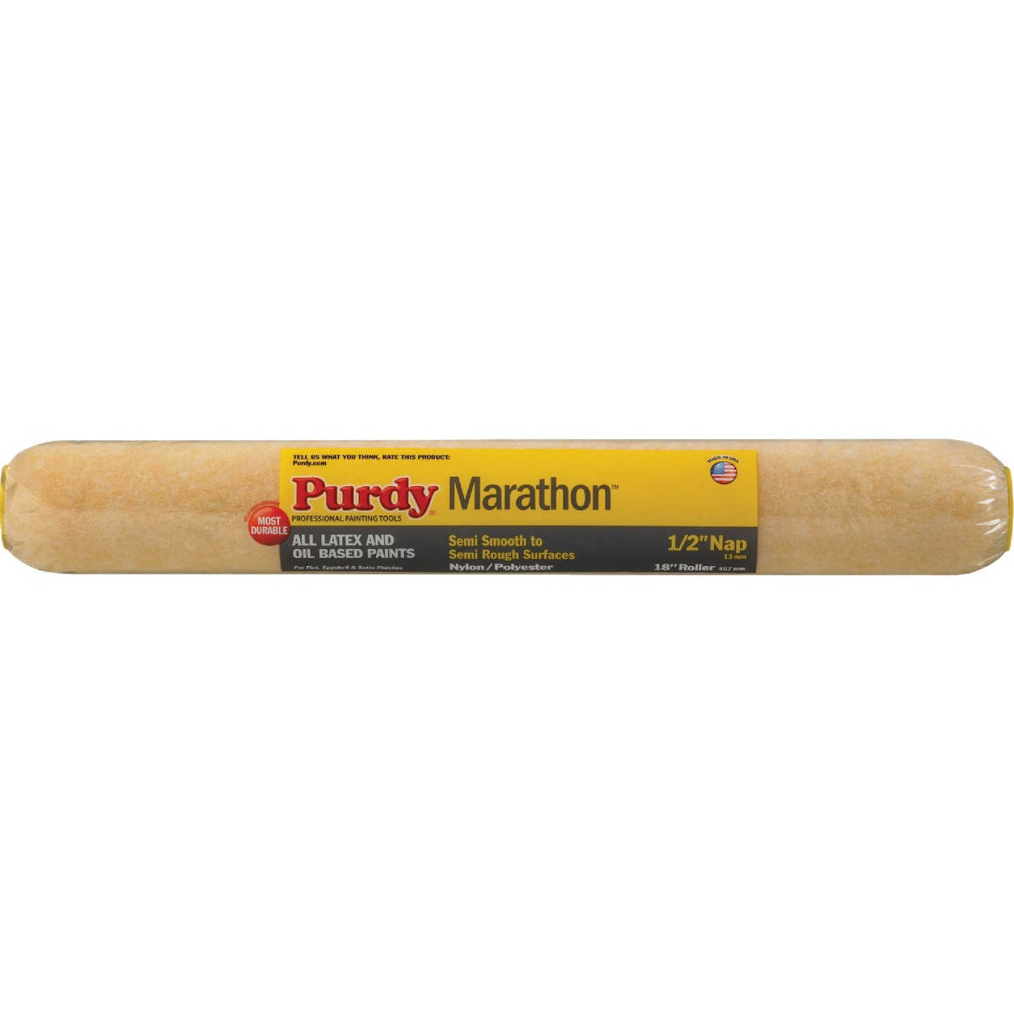 Purdy Marathon 18 In. x 1/2 In. Knit Fabric Roller Cover Image 1