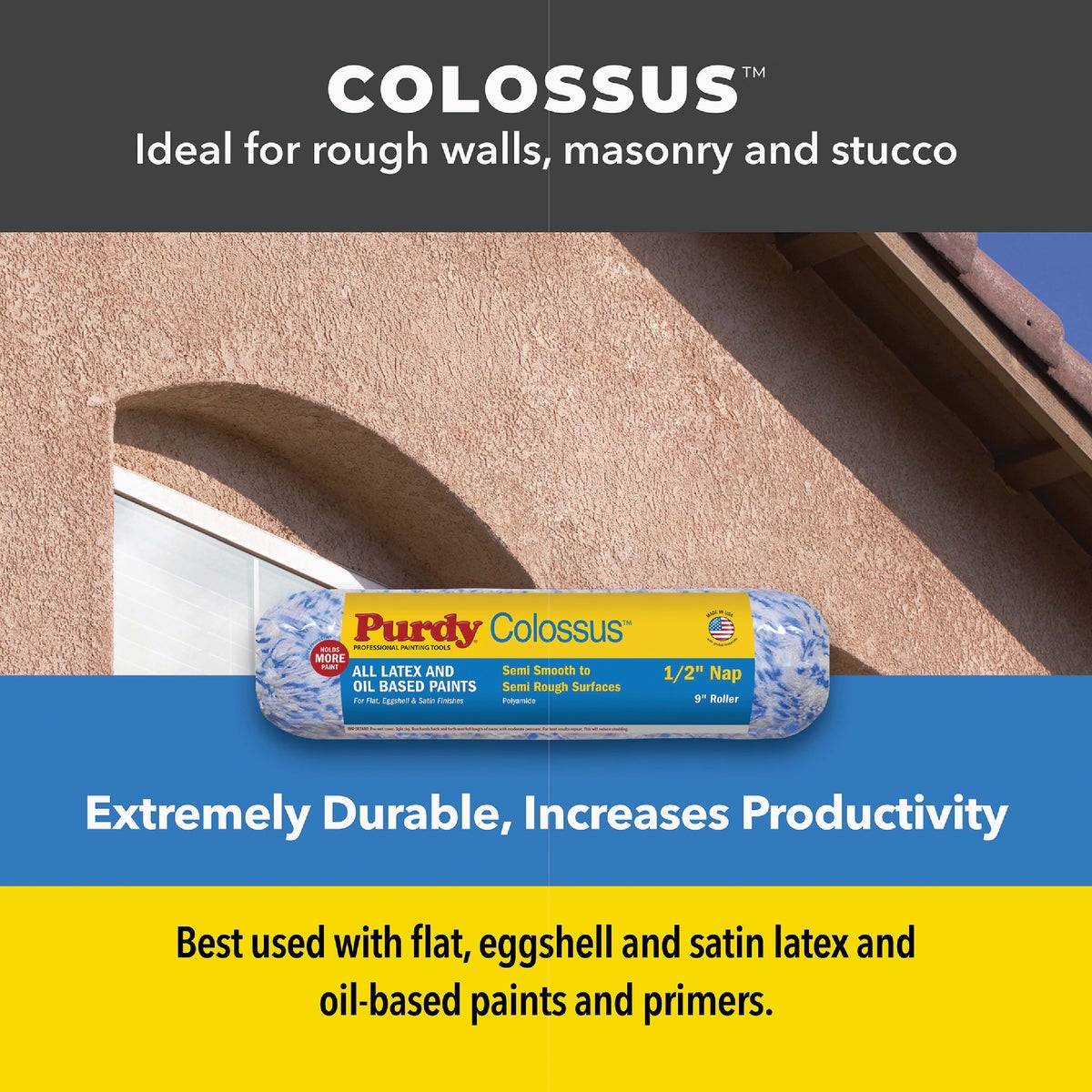 Purdy Colossus 18 In. x 3/4 In. Woven Fabric Roller Cover Image 2