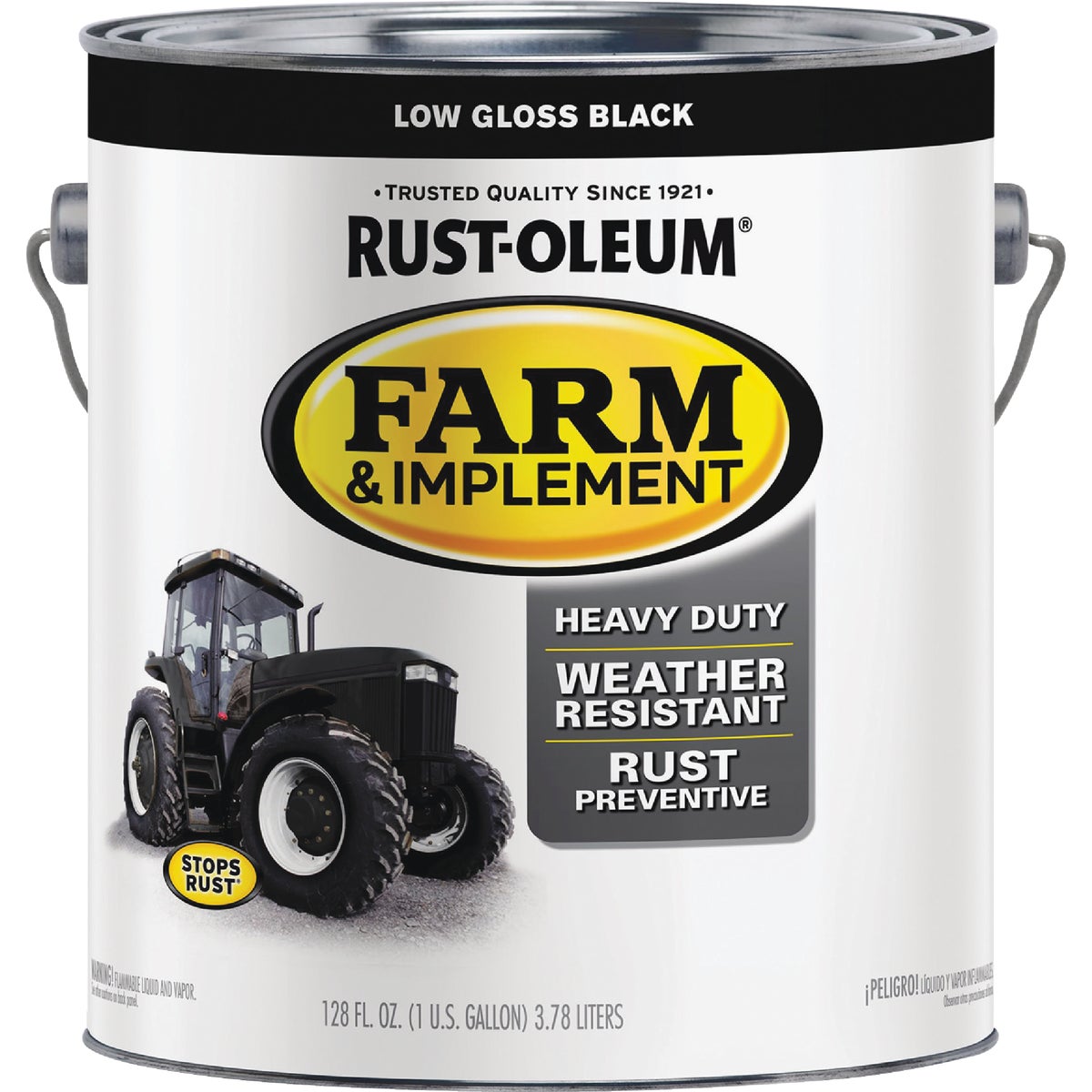 Rust-Oleum 1 Gallon Black Low Gloss Farm & Implement Enamel Image 7