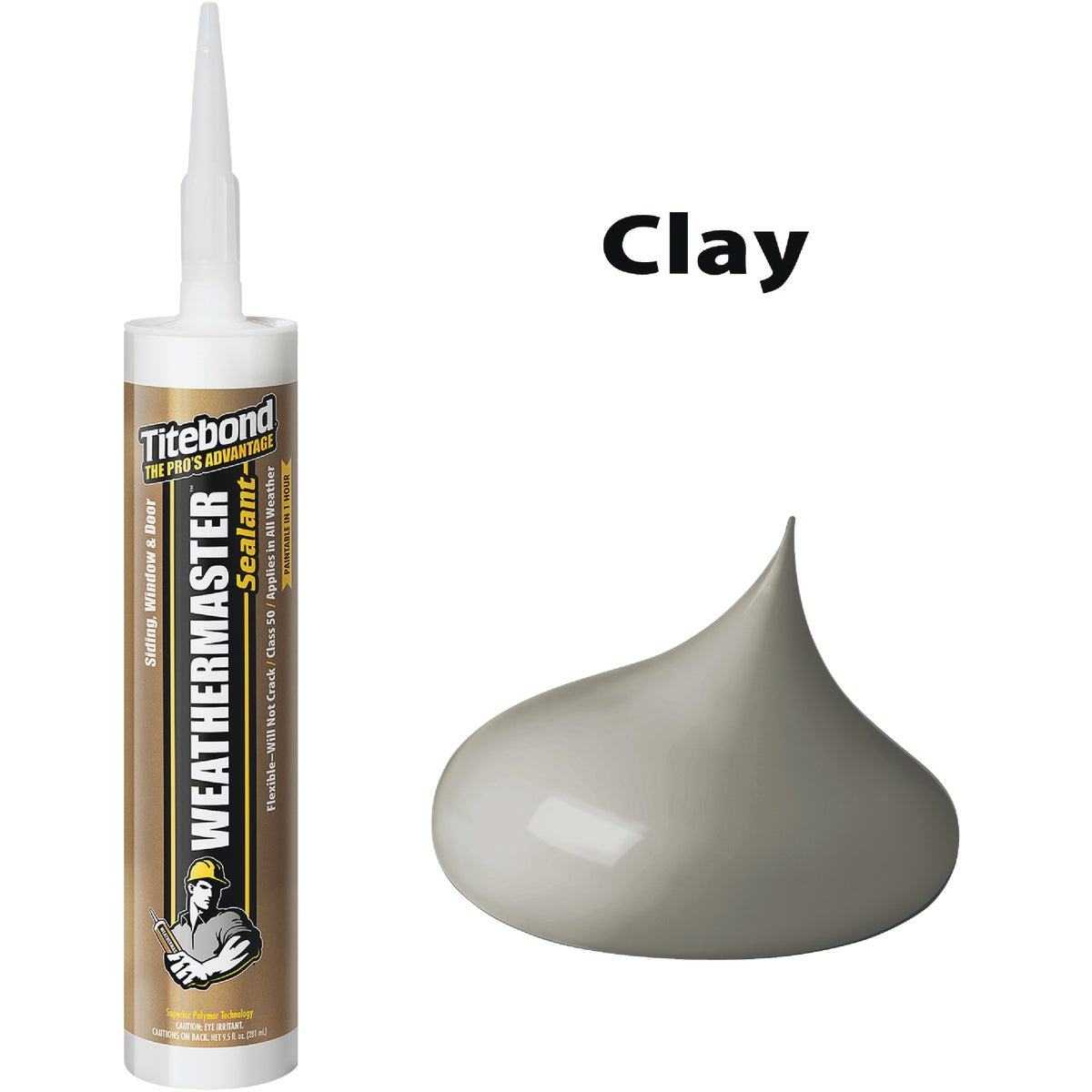 Titebond WeatherMaster 10.1 Oz. Polymer Sealant, 44601 Clay Image 1