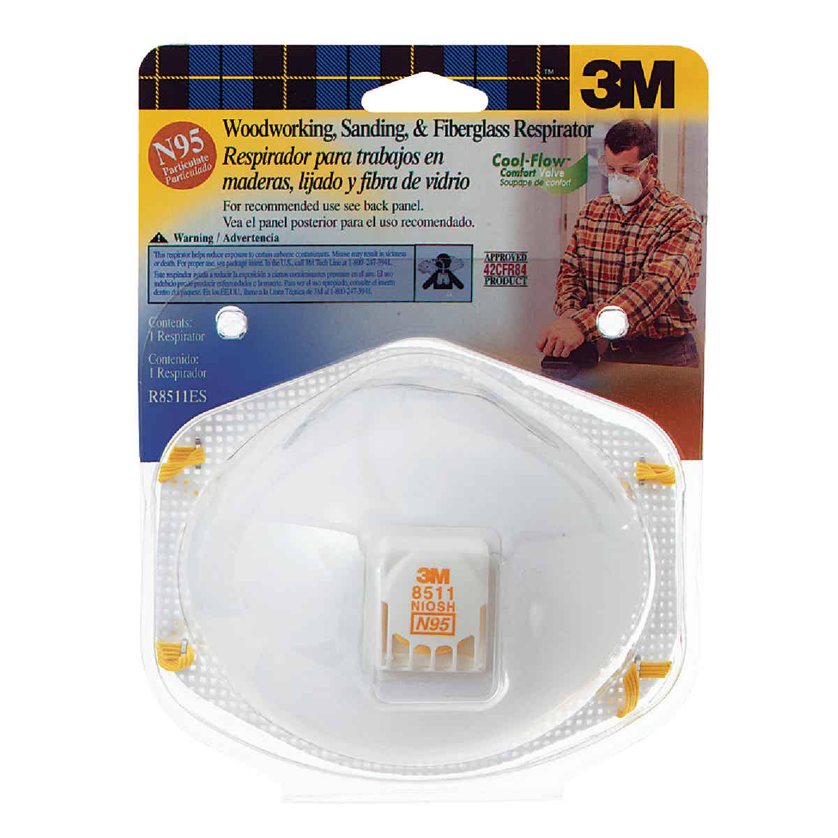 3M N95 Cool Flow Valve Respirator for Paint Prep