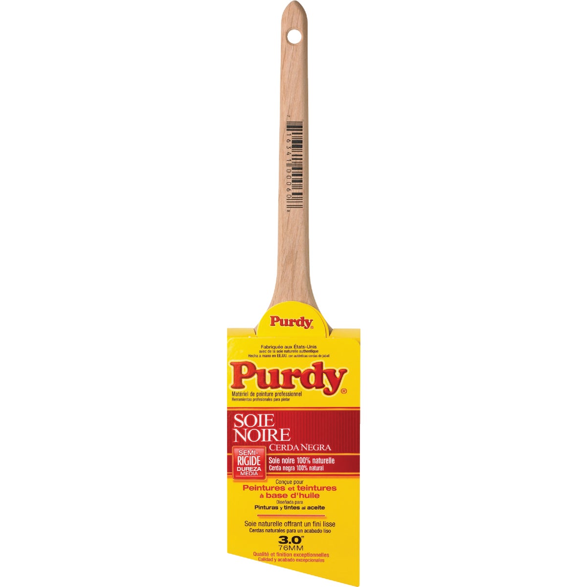 Purdy Black Bristle 3 In. Angular Trim Paint Brush Image 7