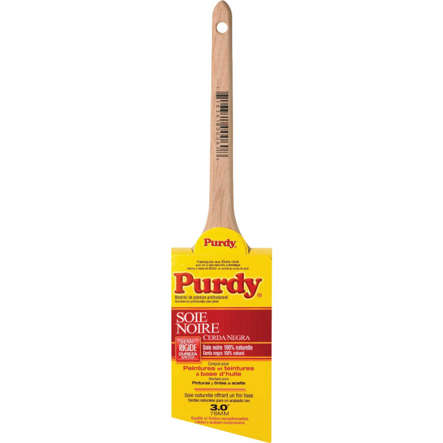 Purdy Black Bristle 3 In. Angular Trim Paint Brush Image 7