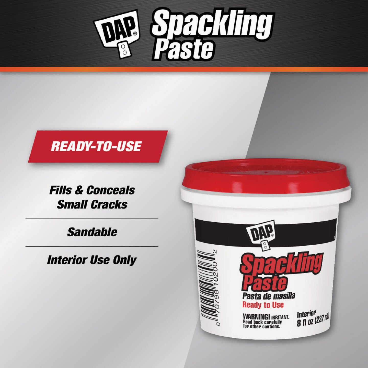 DAP 1/2 Pt. Ready to Use Spackling Paste Image 2