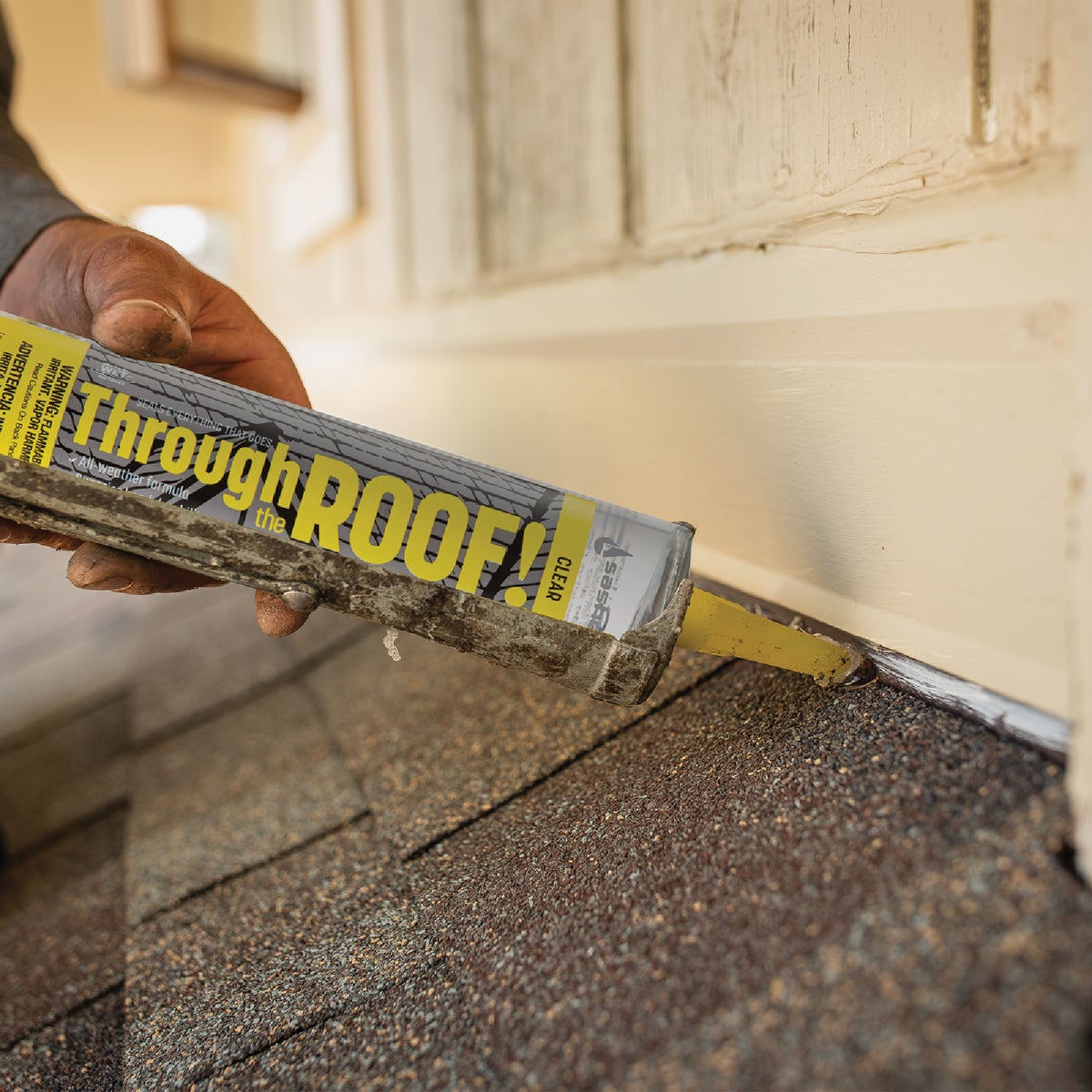 Through the Roof! 10.5 Oz. White Roof Sealant Image 6