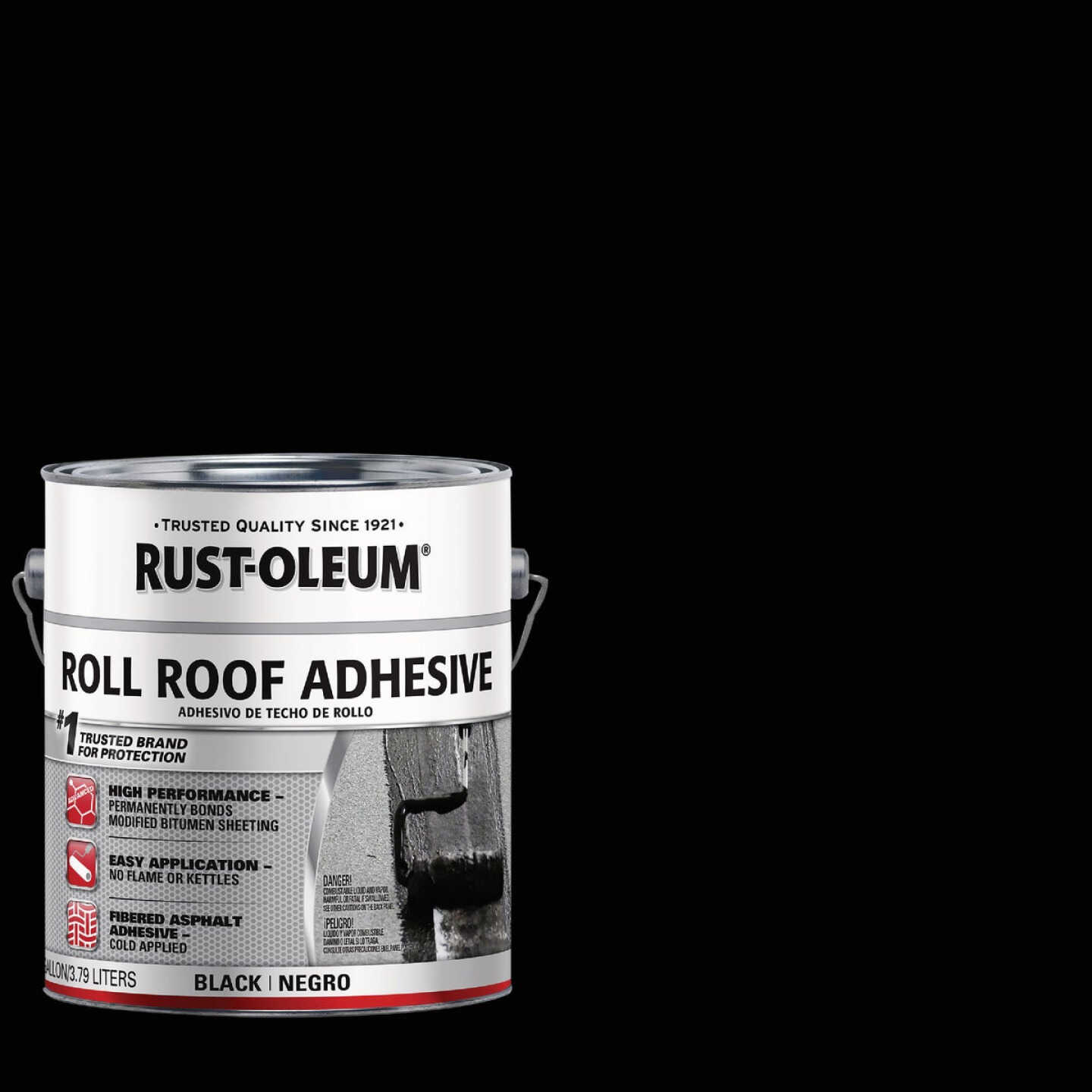 Rust-Oleum 1 Gal. Roll Roof Adhesive, Black Image 1