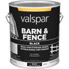 Valspar Alkyd Exterior Oil Paint & Primer In One Barn & Fence Paint, Black, 1 Gal. Image 6