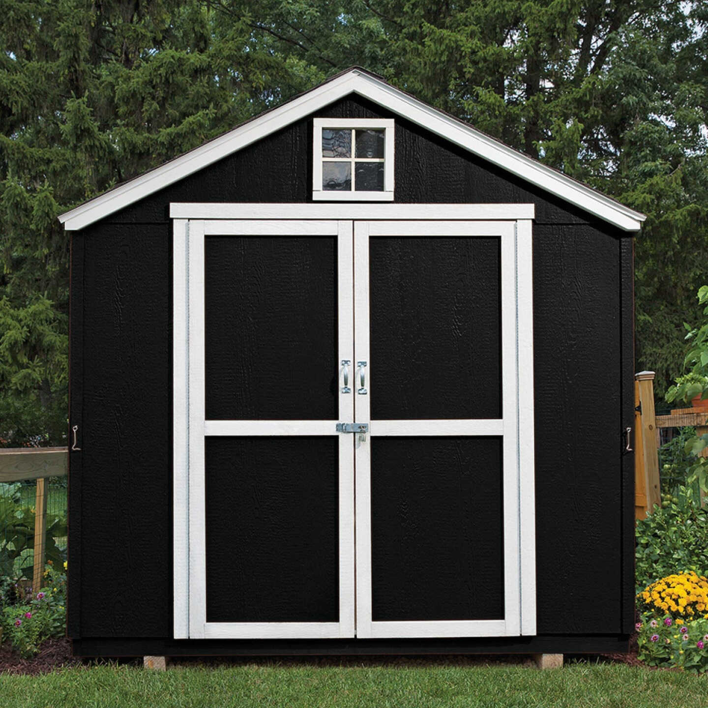 Valspar Alkyd Exterior Oil Paint & Primer In One Barn & Fence Paint, Black, 1 Gal. Image 5