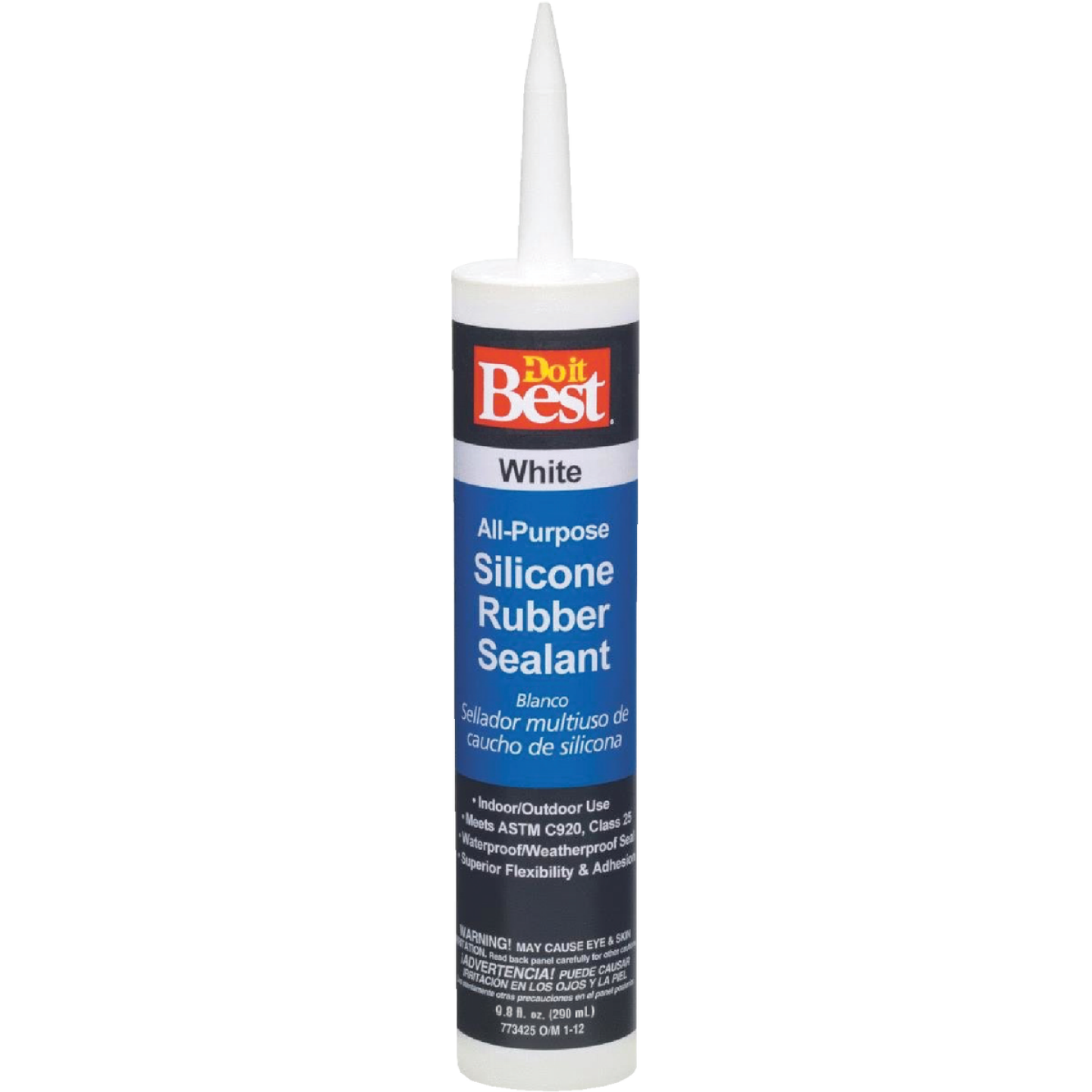 Do it Best 9.8 Oz. All-Purpose Silicone Sealant, White Image 1
