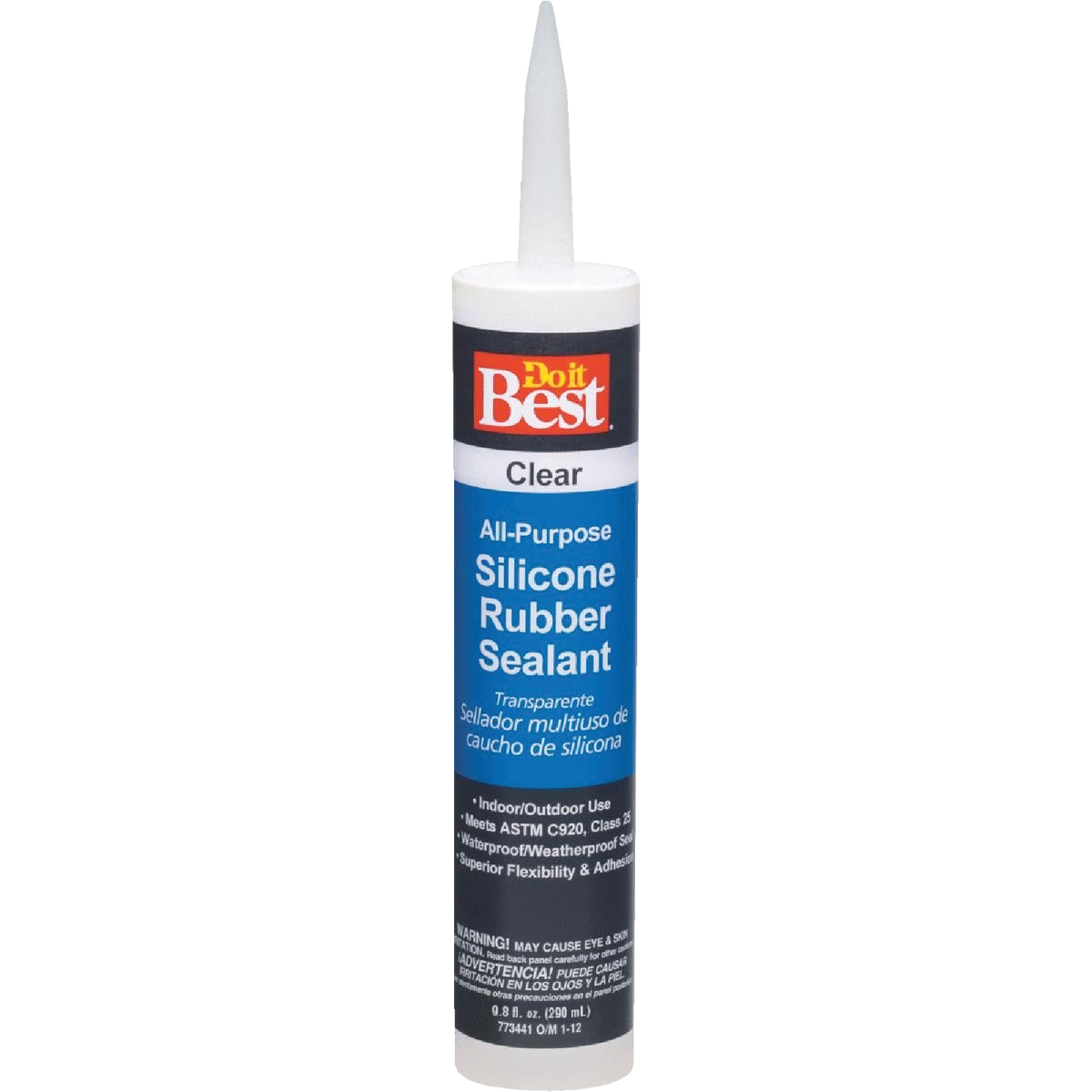 Do it Best 9.8 Oz. All-Purpose Silicone Sealant, Clear Image 1